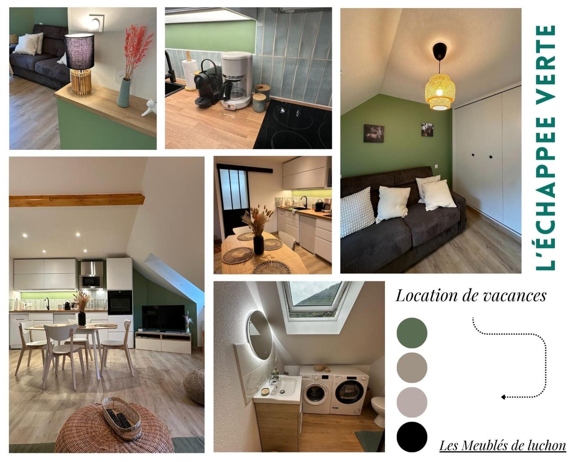 Les Meubles De Luchon - L'Echappee Verte - Centre Luchon, Calme, Wifi Bagnères-de-Luchon Eksteriør bilde
